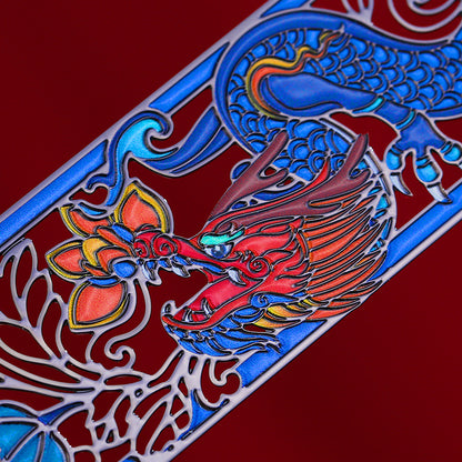 Itembabac Dragon Motif Metal Bookmarks – 4-Piece Set – product view 2